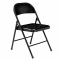 Interion By Global Industrial Interion Folding Chair, Steel, Black 324501BK